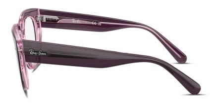 Ray-Ban RX5586 Purple, Clear glasses - Purple / Clear - Side View