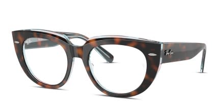 Ray-Ban RX5586 Tortoise glasses - Tortoise - Angle View