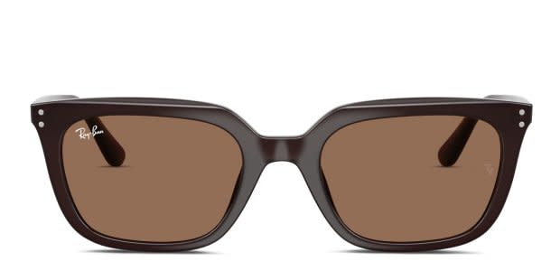 Ray-Ban RB4439D brown frame with dark brown lenses. Lenses  display picture 3