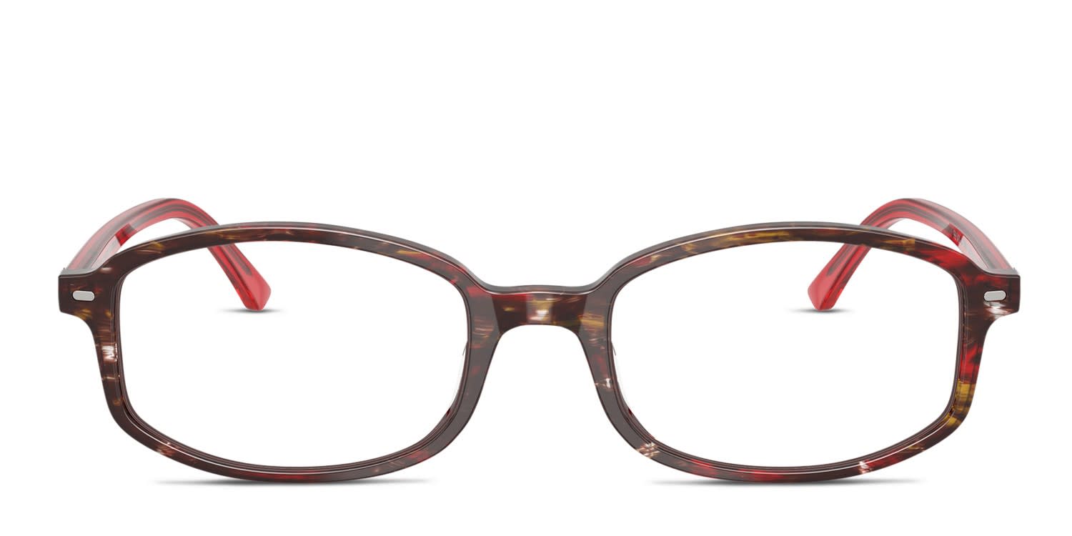 Ray-Ban RX5432 Clear, Red glasses - Clear / Red - Frontal View
