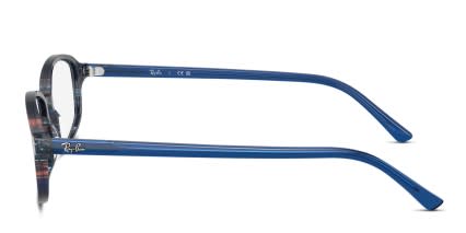 Ray-Ban RX5432 Clear, Blue glasses - Clear / Blue - Side View