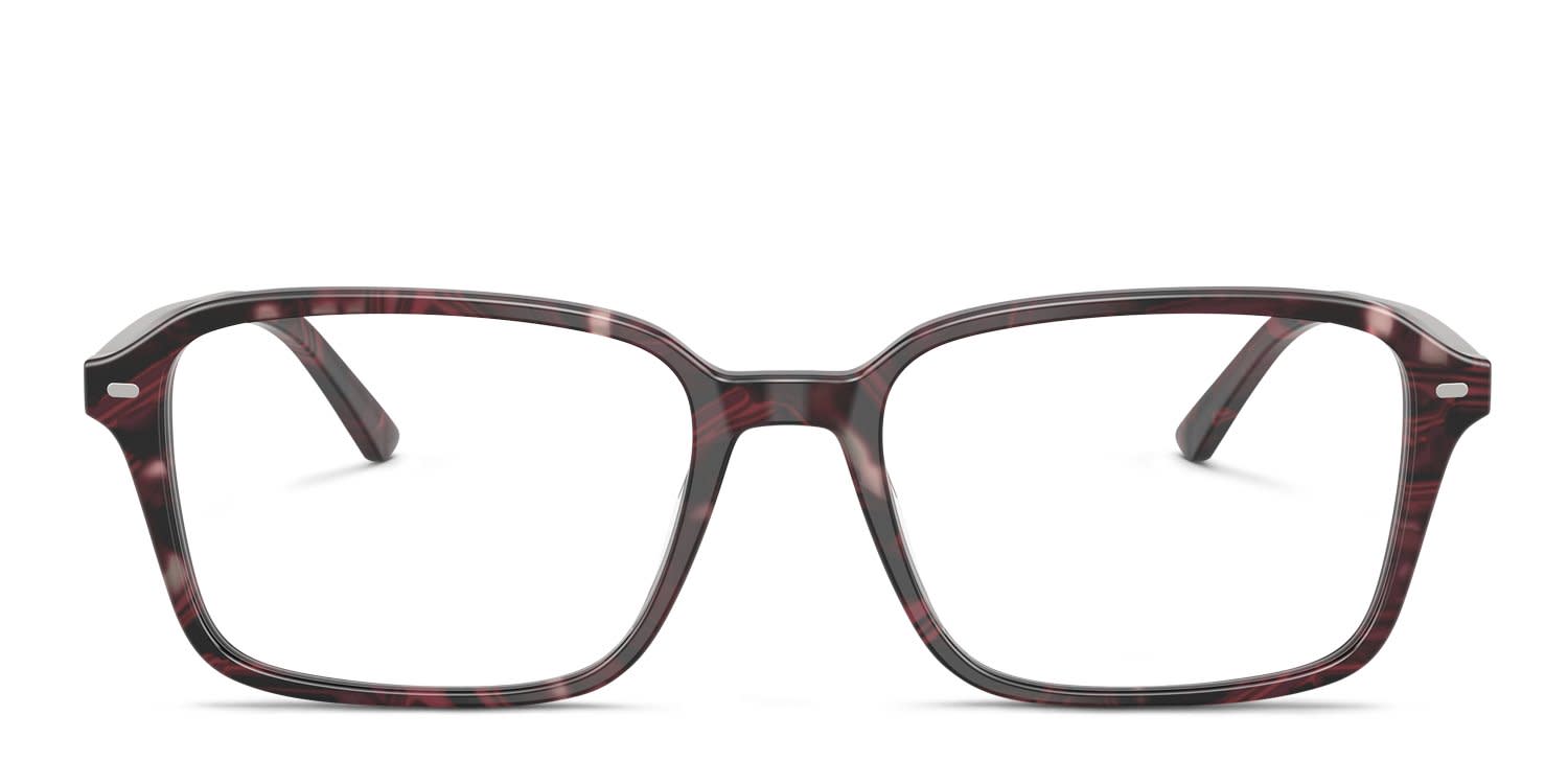 Ray-Ban RX5431 Raimond Clear, Purple, Red glasses - Clear / Purple / Red - Frontal View