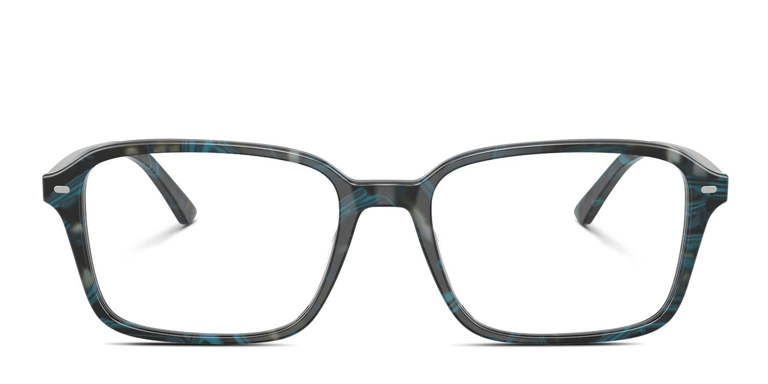 Ray-Ban RX5431 Raimond Clear, Blue glasses - Clear / Blue - Frontal View