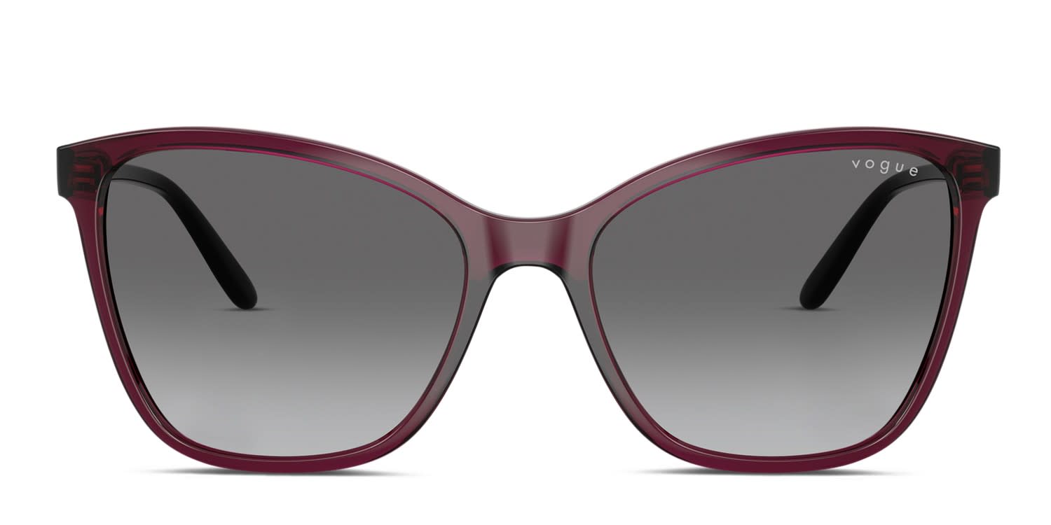 Vogue VO5520S Clear, Red glasses - Clear / Red / Gray - Frontal View