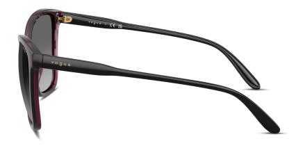 Vogue VO5520S Clear, Red glasses - Clear / Red / Gray - Side View
