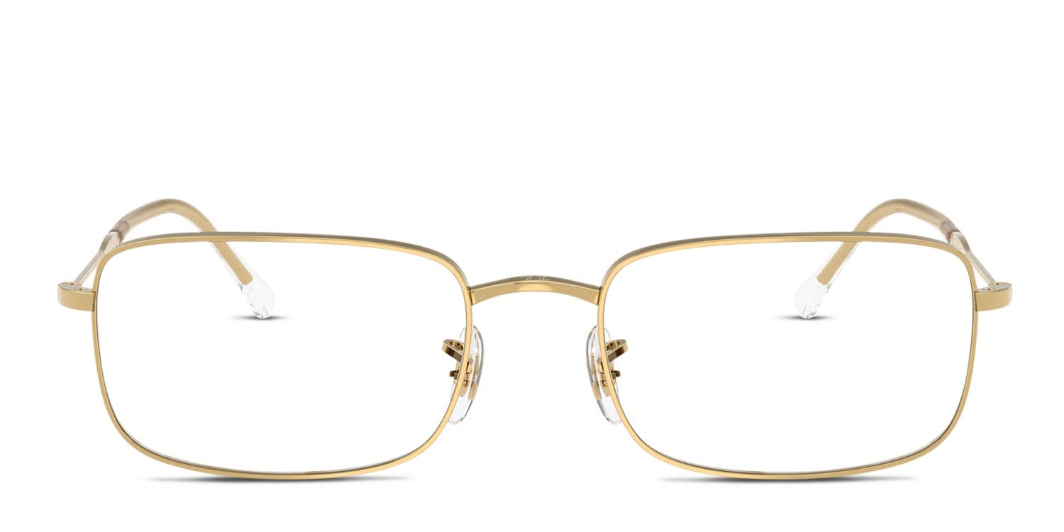 Ray-Ban RX3746V Gold glasses - Gold - Frontal View
