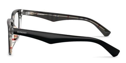 Burberry BE2425D Black, Multicolor glasses - Black / Multicolor - Side View