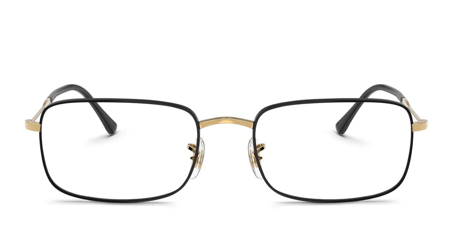 Ray-Ban RX3746V Black, Gold glasses - Black / Gold - Frontal View