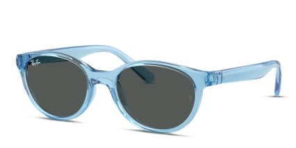 Ray-Ban RJ9080S Kids Blue, Clear glasses - Blue / Clear - Angle View