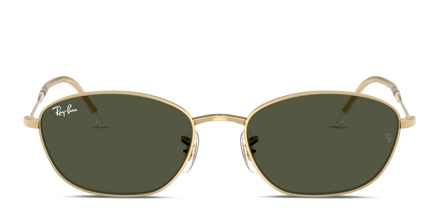 Ray-Ban RB3749 Gold, Green glasses - Gold / Green - Frontal View