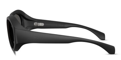 Moncler ME8005 Black glasses - Black / Gray - Side View