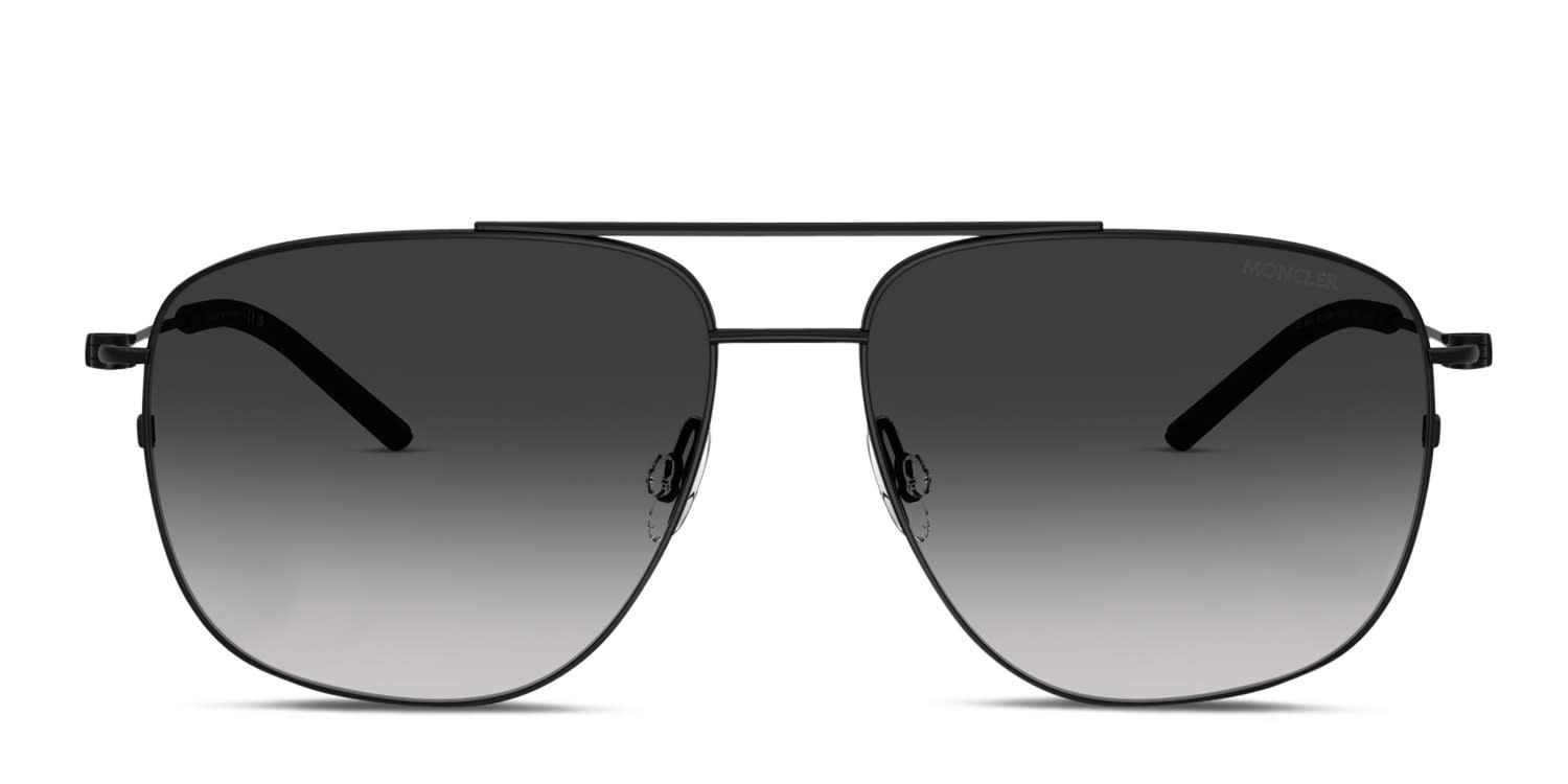 Moncler ME4004 Black glasses - Black / Gray - Frontal View