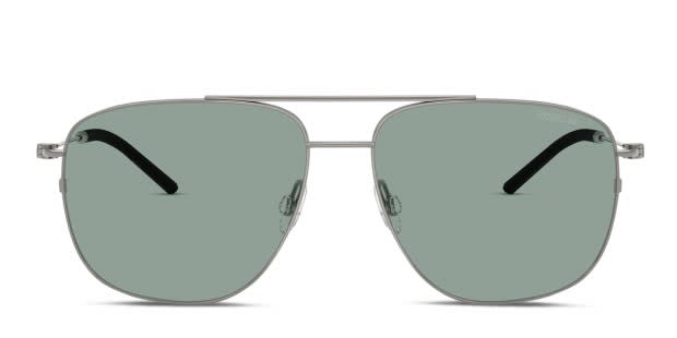 Moncler ME4004 gunmetal frame with petrol green lenses