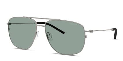 Moncler ME4004 Gunmetal glasses - Gunmetal / Green - Angle View