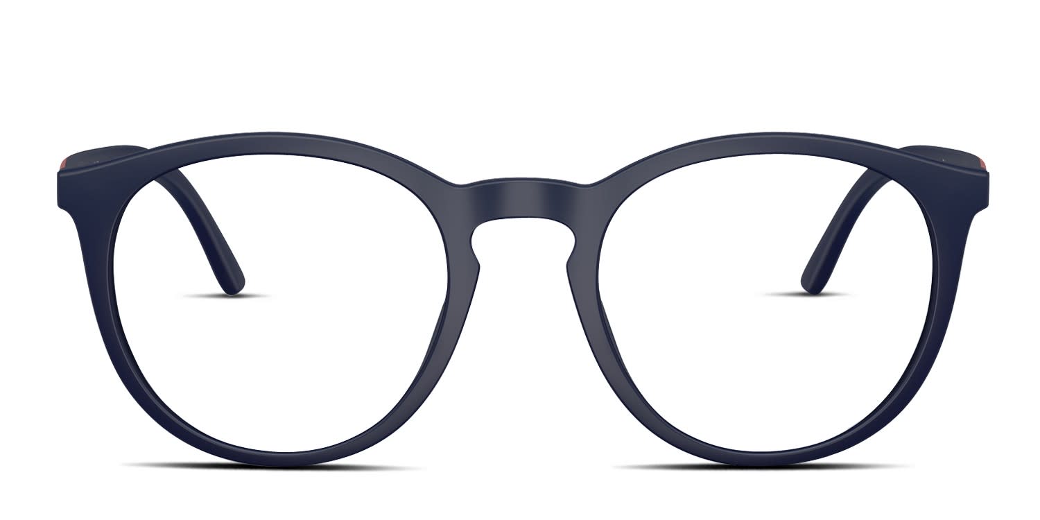 Polo Ralph Lauren PH4183U blue frame with dark grey lenses. Lenses