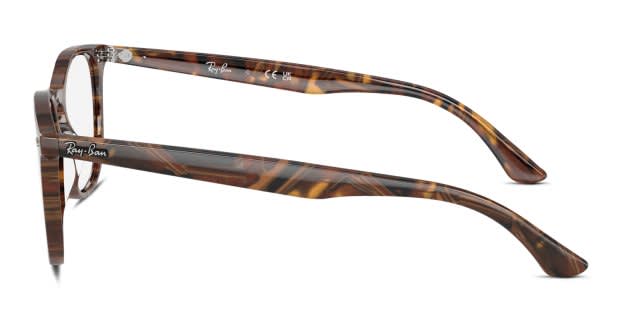 Ray-Ban RX7159 clear , brown , yellow frame