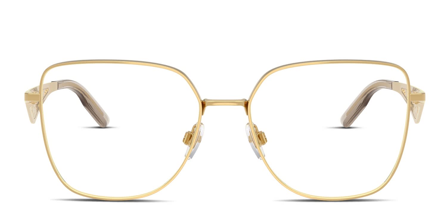 Dolce & Gabbana DG1358 Gold glasses - Gold - Frontal View