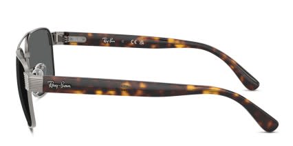 Ray-Ban RB3751 Gunmetal glasses - Gunmetal - Side View