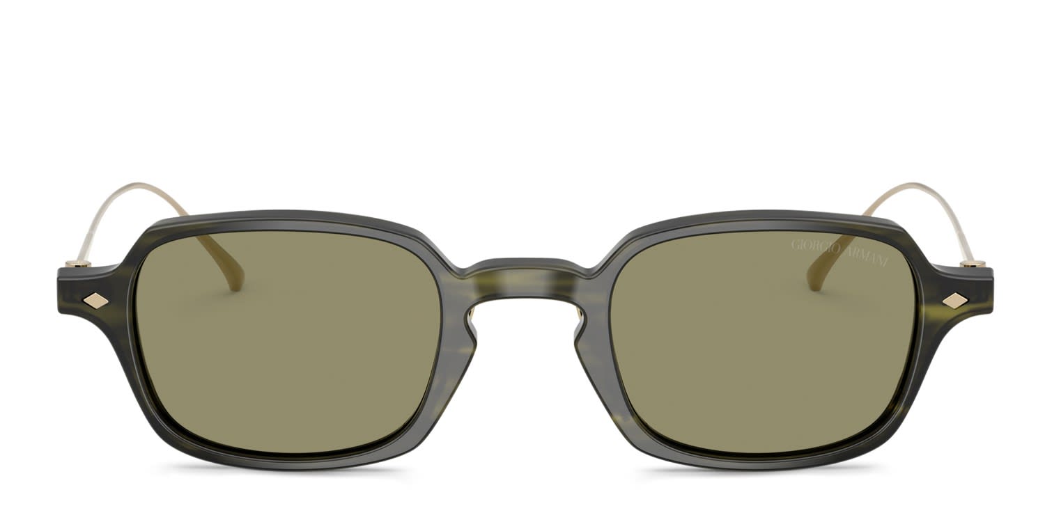 Giorgio Armani AR8227T Green, Tortoise glasses - Green / Tortoise - Frontal View