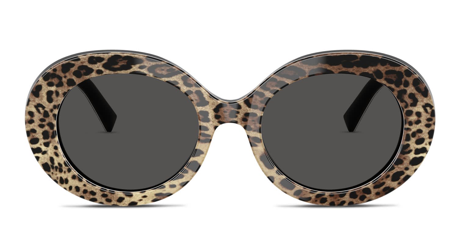 Dolce & Gabbana DG4448 Black glasses - Black / Gray - Frontal View
