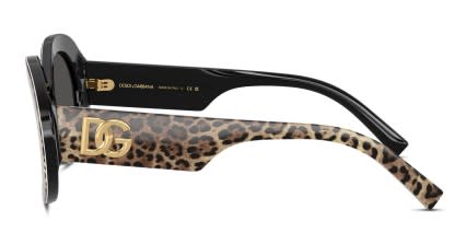 Dolce & Gabbana DG4448 Black glasses - Black / Gray - Side View