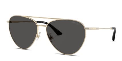 Jimmy Choo JC4002B Gold glasses - Gold / Gray - Angle View