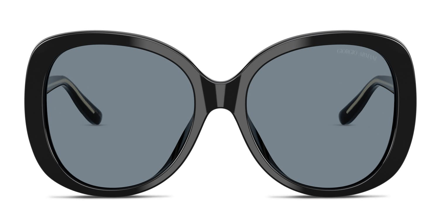 Burberry BE4375 Vanessa Shiny Black Prescription Sunglasses - 50