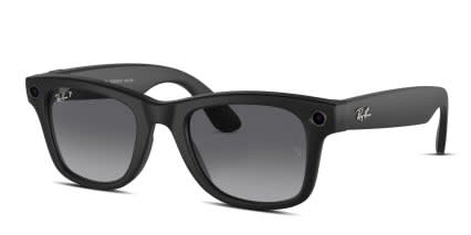 Ray-Ban Meta AI Glasses RW4006 Wayfarer Transitions Black glasses - Black - Angle View