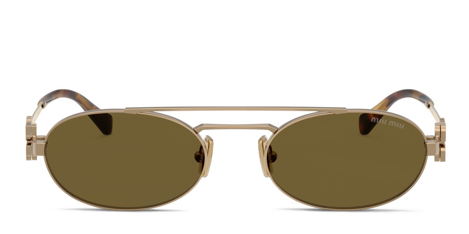 Miu Miu MU54ZS Bronze glasses - Bronze - Frontal View