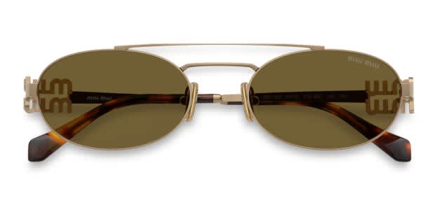 花 Miu Miu Miu MU54ZS Bronze Prescription Sunglasses