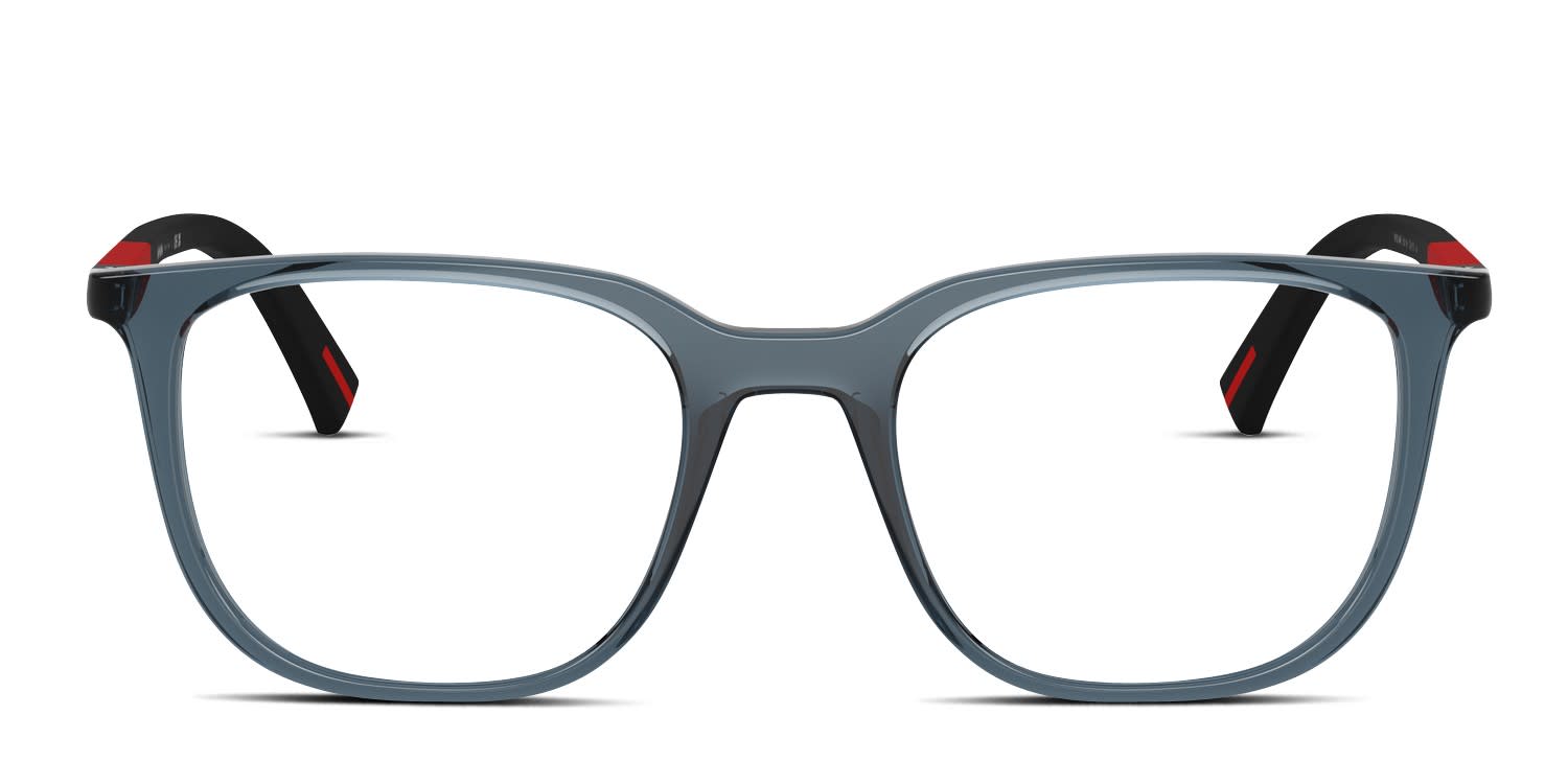 Prada Linea Rossa PS04RV Clear, Blue glasses - Clear / Blue - Frontal View