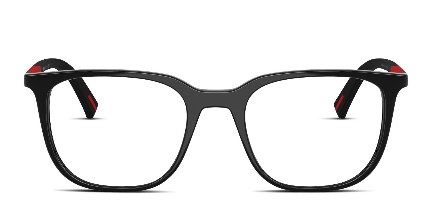 Prada Linea Rossa PS04RV Black glasses - Black - Frontal View
