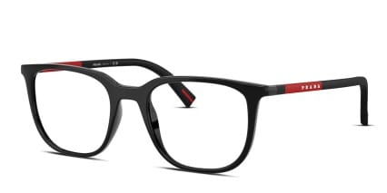 Prada Linea Rossa PS04RV Black glasses - Black - Angle View