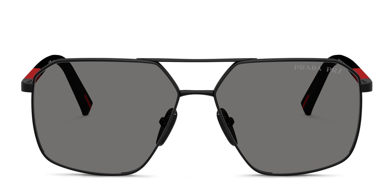 Prada Linea Rossa PSA50S Black, Gray glasses - Black / Gray - Frontal View