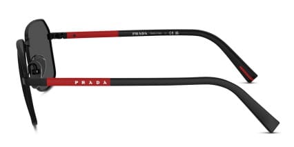 Prada Linea Rossa PSA51S Black glasses - Black / Gray - Side View