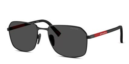 Prada Linea Rossa PSA51S Black glasses - Black / Gray - Angle View