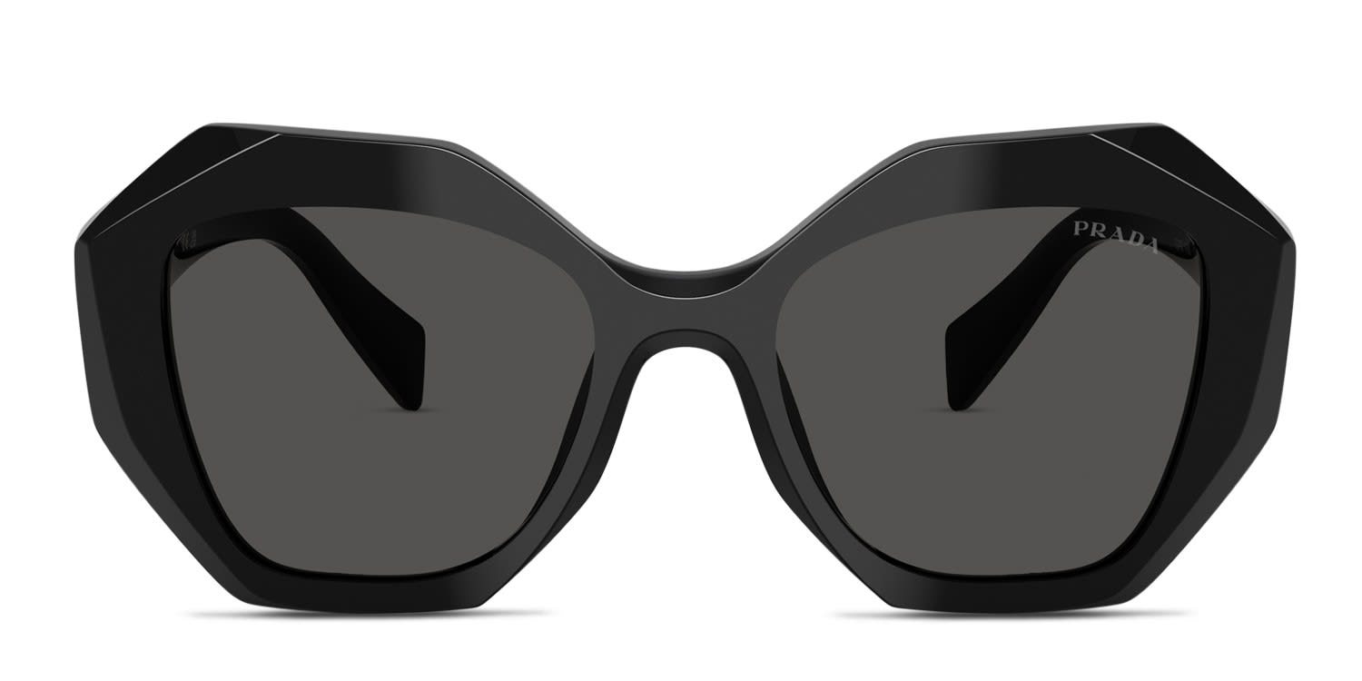 Prada PR16WS Shiny Black glasses - Shiny Black - Frontal View