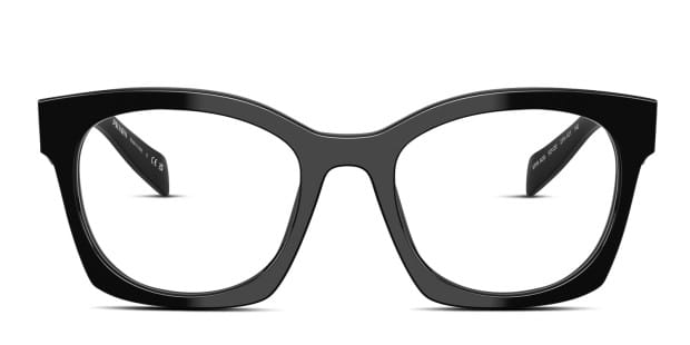 メガネ Prada VPS05N Lightweight Rectangular Nero Glasses Prada PRA05V black frame