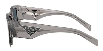 Prada PR10ZS Clear glasses - Clear / Gray - Side View