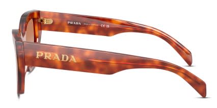 Prada PRA09S Red, Tortoise glasses - Red / Tortoise / Brown - Side View