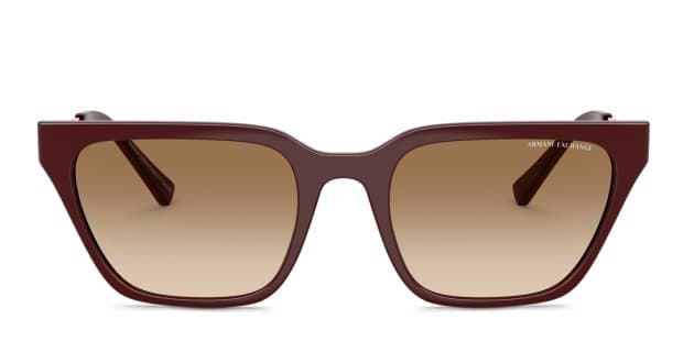 Armani Exchange AX4158S red frame with gradient brown lenses
