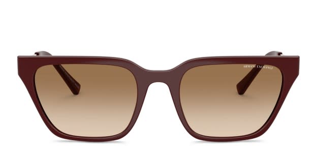 Armani Exchange AX4158S red frame with gradient brown lenses