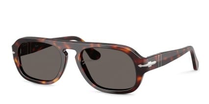 Persol PO3369S Tortoise, Gray glasses - Tortoise / Gray - Angle View