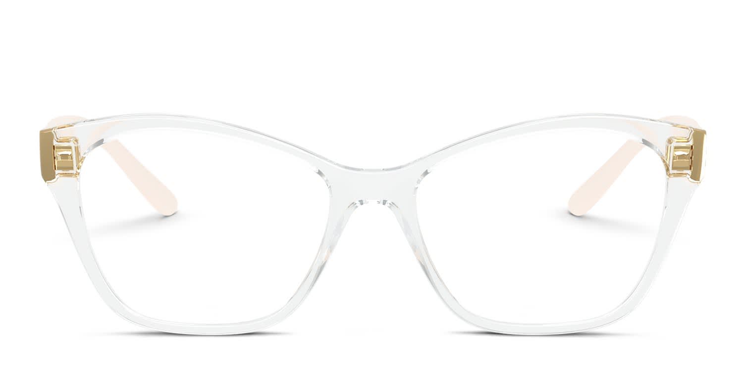 Michael Kors MK4074 Quintana Clear/Rose Gold Eyeglasses | Includes
