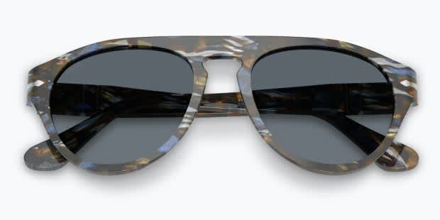 Persol PO3370S gray , blue frame with blue lenses. Lenses 