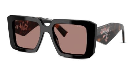 Prada PR23YS Black glasses - Black - Angle View