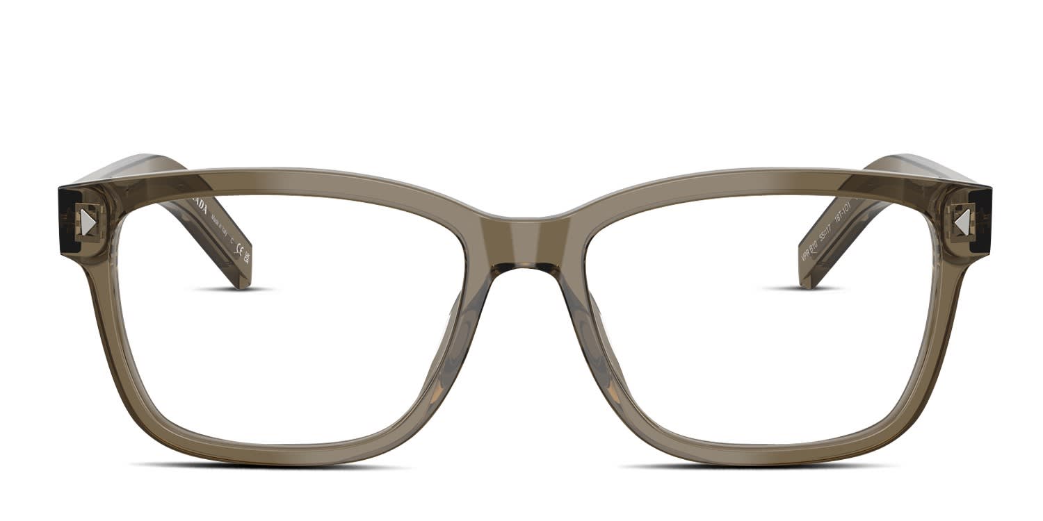 Prada PRB10V Clear, Brown glasses - Clear / Brown - Frontal View