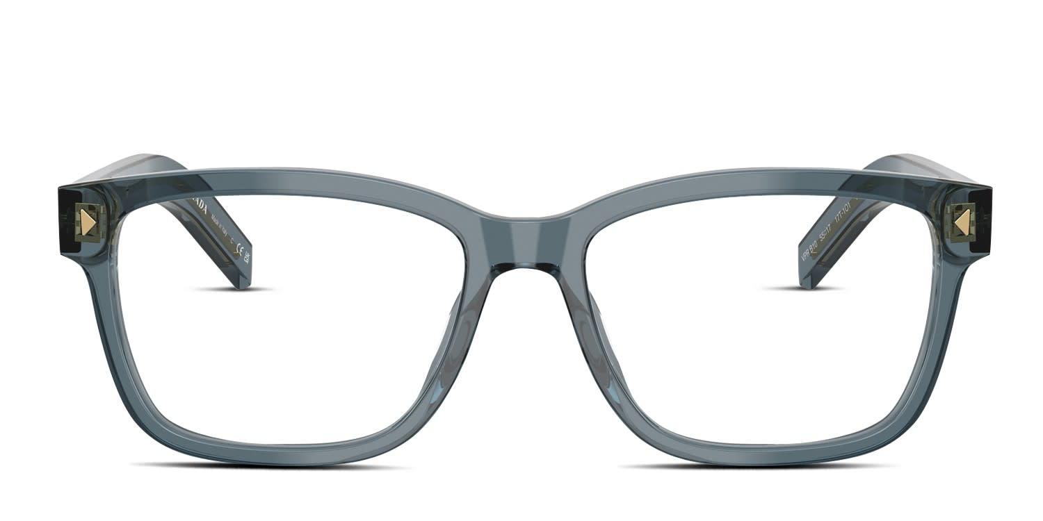 Prada PRB10V Clear, Blue glasses - Clear / Blue - Frontal View