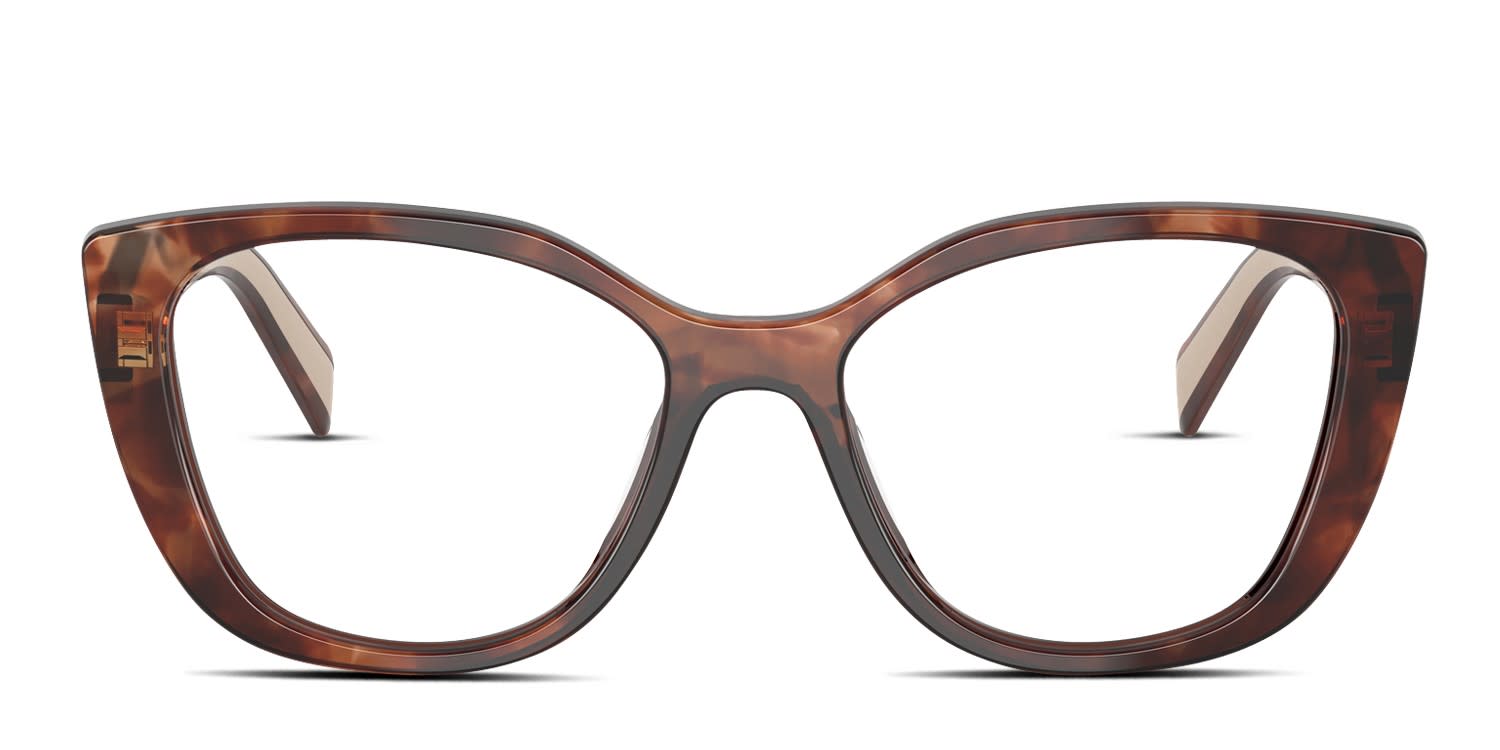 Prada PRB04V Tortoise, Gold glasses - Tortoise / Gold - Frontal View