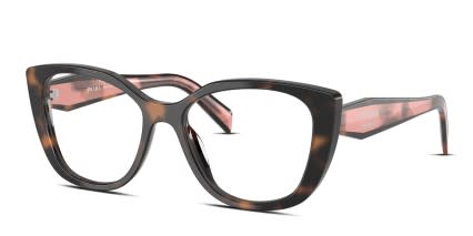 Prada PRB04V Tortoise glasses - Tortoise - Angle View